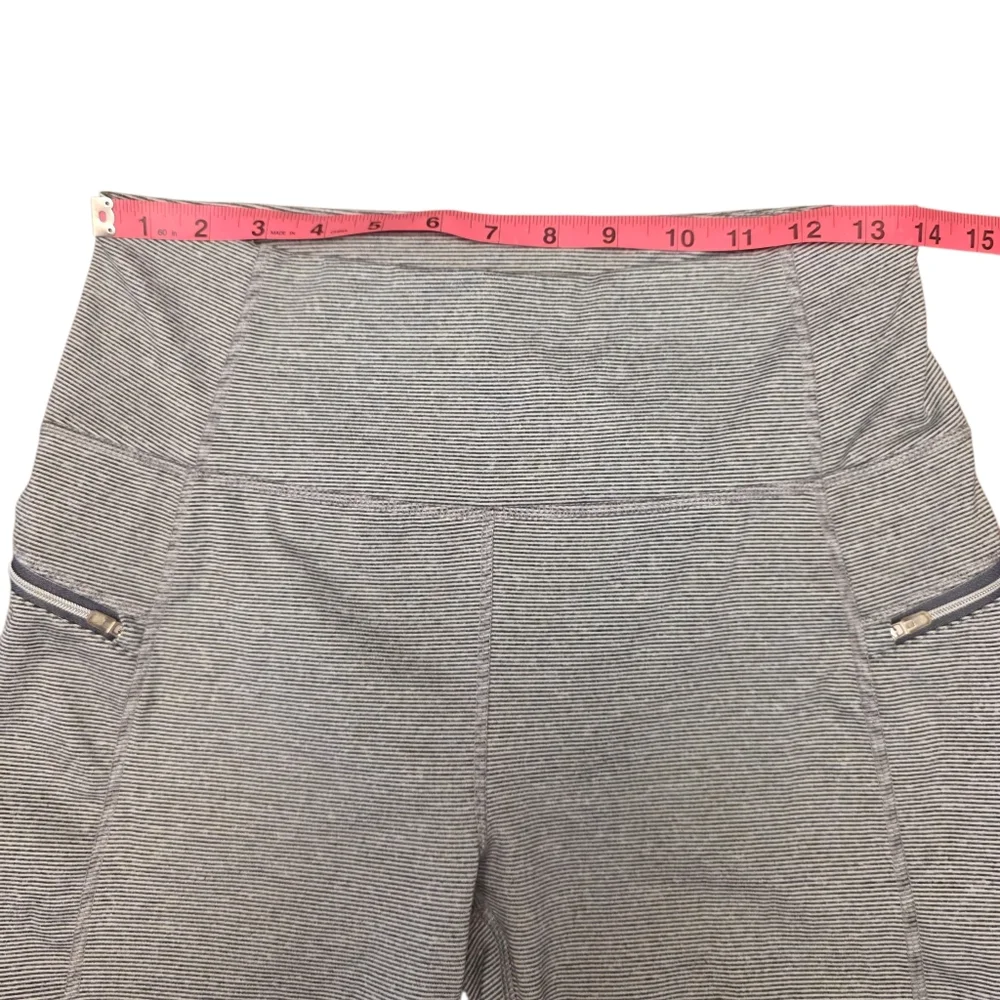 Kyodan Striped Gray Athletic Leggings Size M